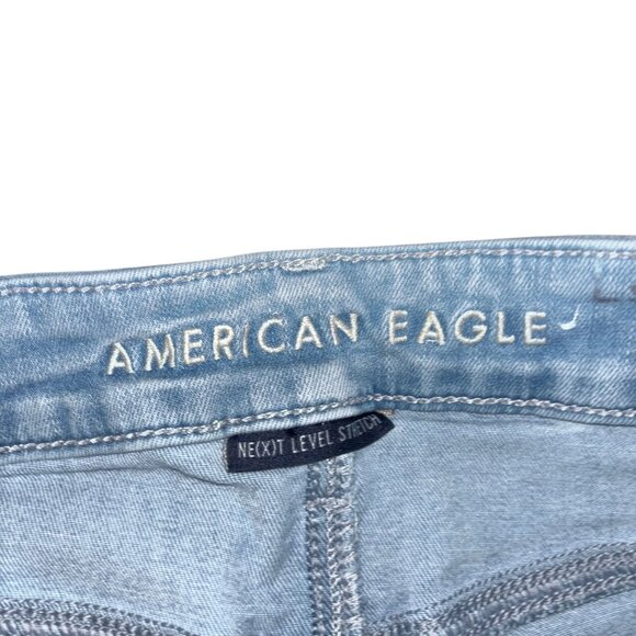 American Eagle High Rise Jeggings 2 Short Denim - Picture 4 of 7